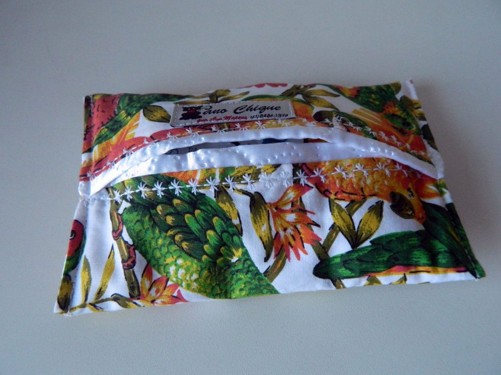 porta lenço tropical